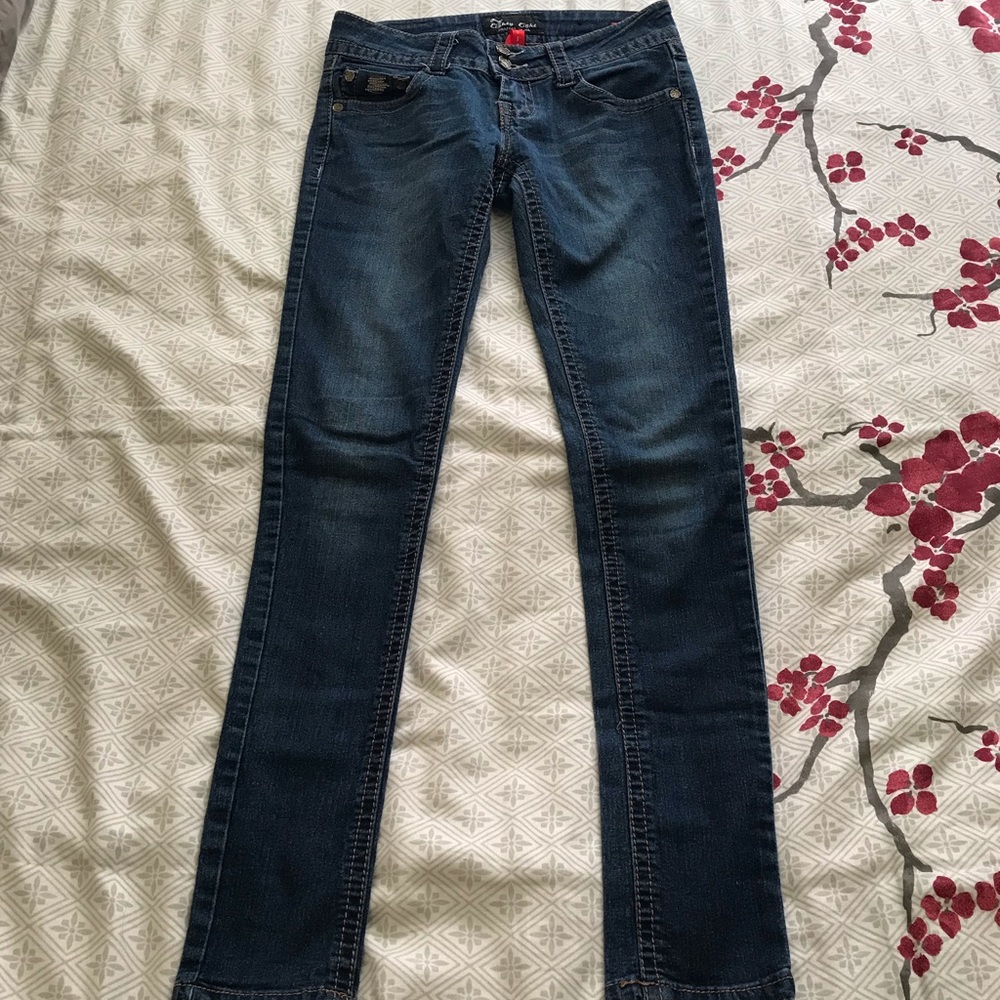 Dark Jeans Straight Leg Stretch